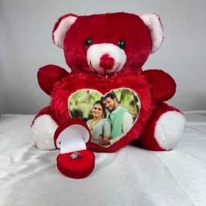 Secret Teddy Bear Pillow with Ring